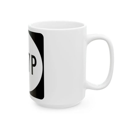 PR tertiary 1107P (Puerto Rico) (Road Sign) White Coffee Mug - Go Mug Yourself