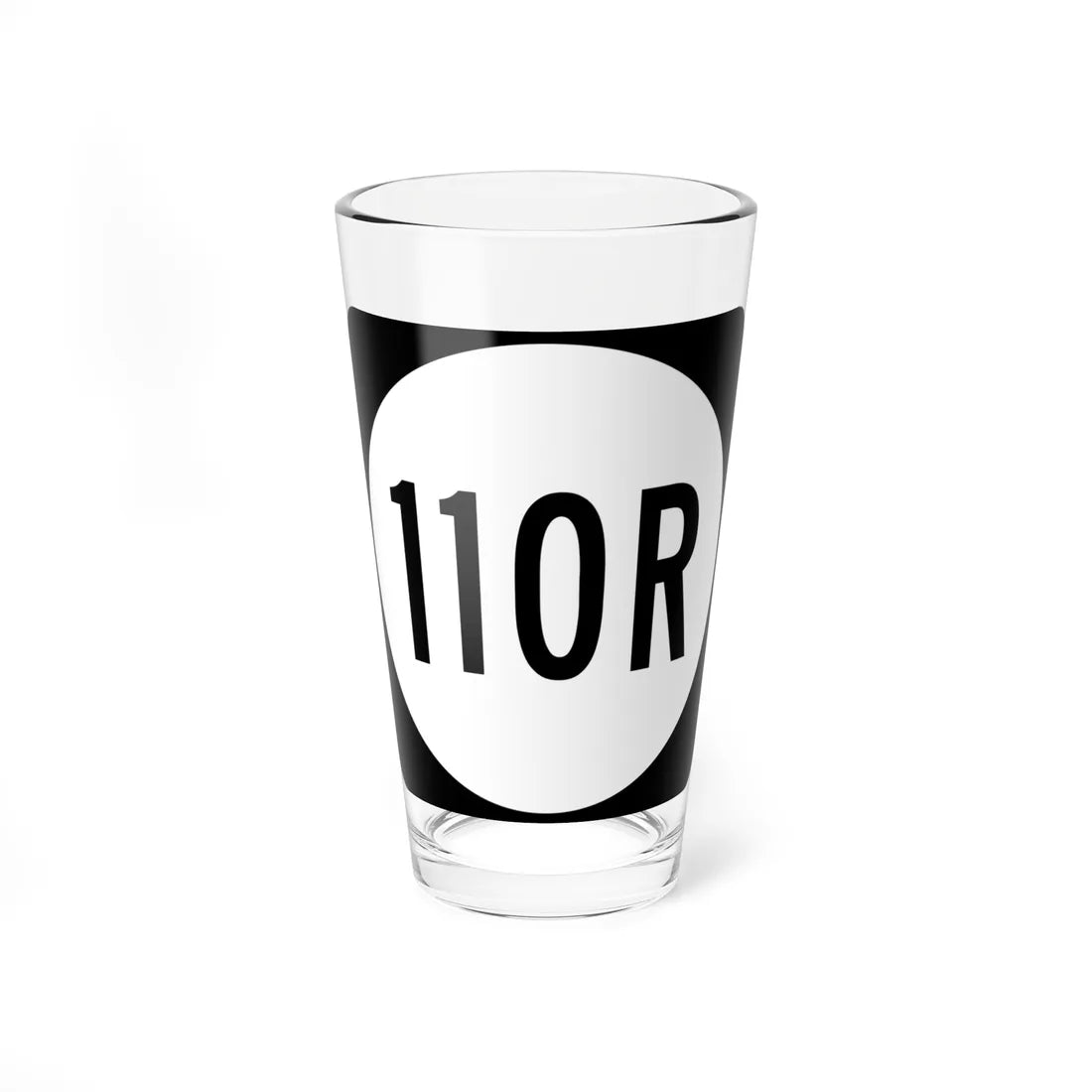 PR tertiary 110R (Puerto Rico) (Road Sign) Pint Glass 16oz 16oz - Go Mug Yourself
