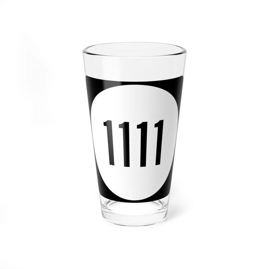 PR tertiary 1111 (Puerto Rico) (Road Sign) Pint Glass 16oz 16oz - Go Mug Yourself