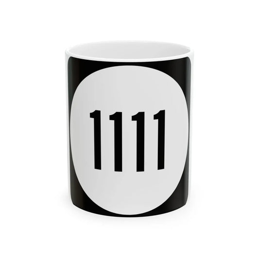 PR tertiary 1111 (Puerto Rico) (Road Sign) White Coffee Mug 11oz - Go Mug Yourself
