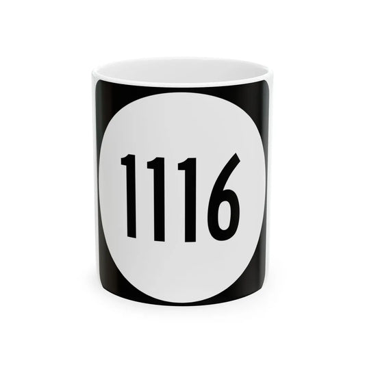 PR tertiary 1116 (Puerto Rico) (Road Sign) White Coffee Mug 11oz - Go Mug Yourself
