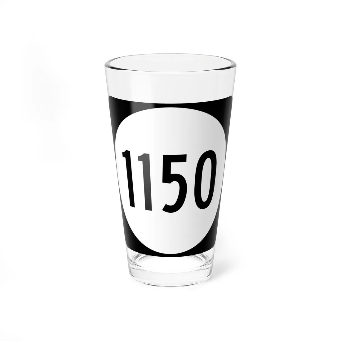 PR tertiary 1150 (Puerto Rico) (Road Sign) Pint Glass 16oz 16oz - Go Mug Yourself