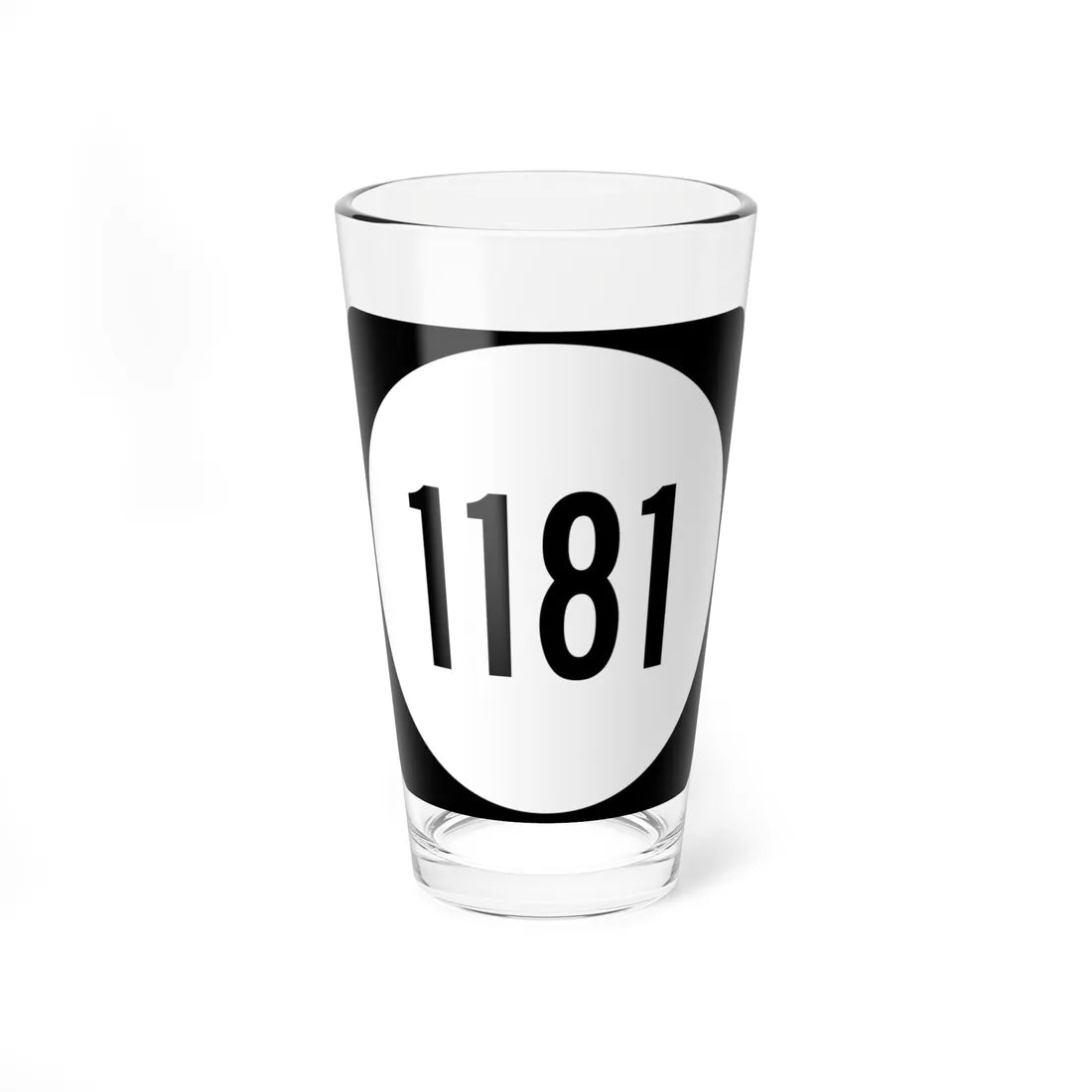 PR tertiary 1181 (Puerto Rico) (Road Sign) Pint Glass 16oz 16oz - Go Mug Yourself