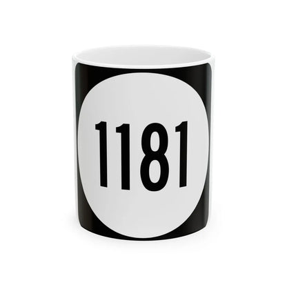 PR tertiary 1181 (Puerto Rico) (Road Sign) White Coffee Mug 11oz - Go Mug Yourself