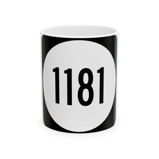 PR tertiary 1181 (Puerto Rico) (Road Sign) White Coffee Mug 11oz - Go Mug Yourself