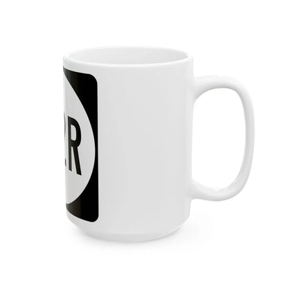 PR tertiary 152R (Puerto Rico) (Road Sign) White Coffee Mug - Go Mug Yourself
