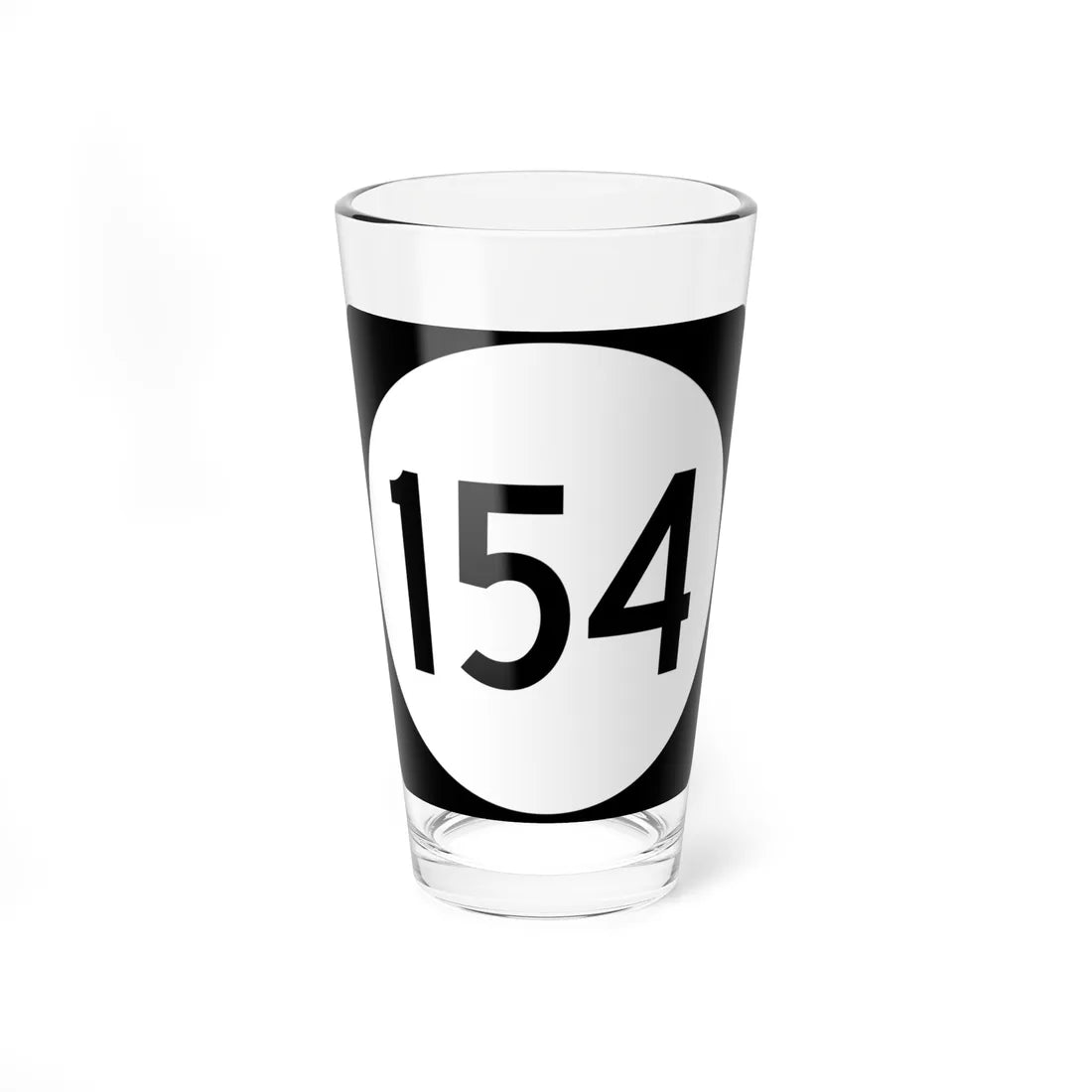 PR tertiary 154 (Puerto Rico) (Road Sign) Pint Glass 16oz 16oz - Go Mug Yourself