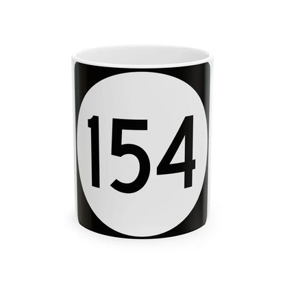 PR tertiary 154 (Puerto Rico) (Road Sign) White Coffee Mug 11oz - Go Mug Yourself