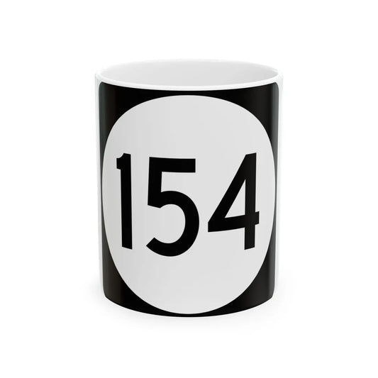 PR tertiary 154 (Puerto Rico) (Road Sign) White Coffee Mug 11oz - Go Mug Yourself