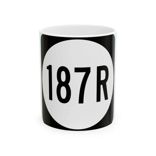 PR tertiary 187R (Puerto Rico) (Road Sign) White Coffee Mug 11oz - Go Mug Yourself