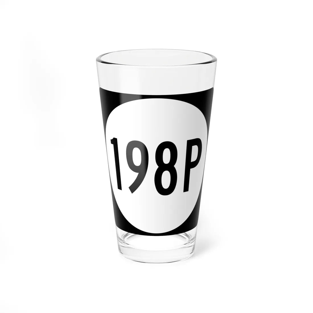 PR tertiary 198P (Puerto Rico) (Road Sign) Pint Glass 16oz 16oz - Go Mug Yourself