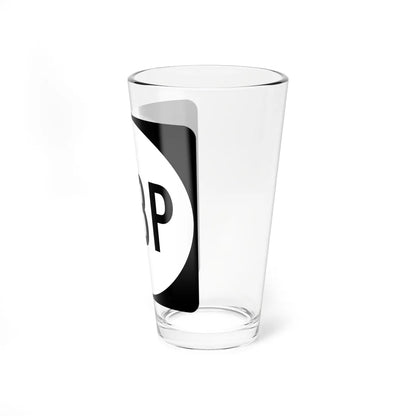 PR tertiary 198P (Puerto Rico) (Road Sign) Pint Glass 16oz - Go Mug Yourself