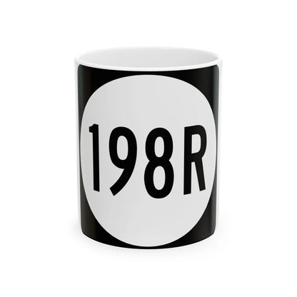 PR tertiary 198R (Puerto Rico) (Road Sign) White Coffee Mug 11oz - Go Mug Yourself