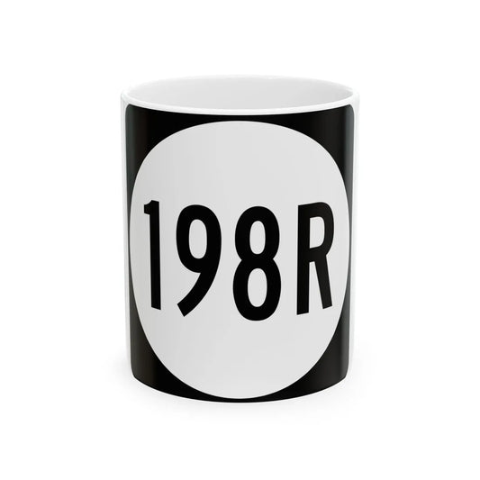 PR tertiary 198R (Puerto Rico) (Road Sign) White Coffee Mug 11oz - Go Mug Yourself
