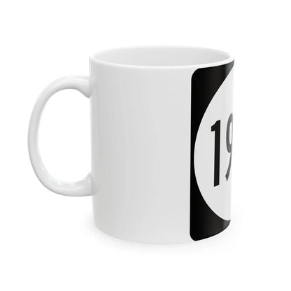 PR tertiary 198R (Puerto Rico) (Road Sign) White Coffee Mug - Go Mug Yourself