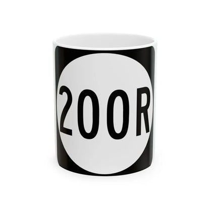 PR tertiary 200R (Puerto Rico) (Road Sign) White Coffee Mug 11oz - Go Mug Yourself