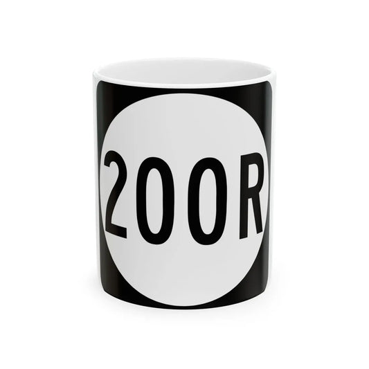 PR tertiary 200R (Puerto Rico) (Road Sign) White Coffee Mug 11oz - Go Mug Yourself