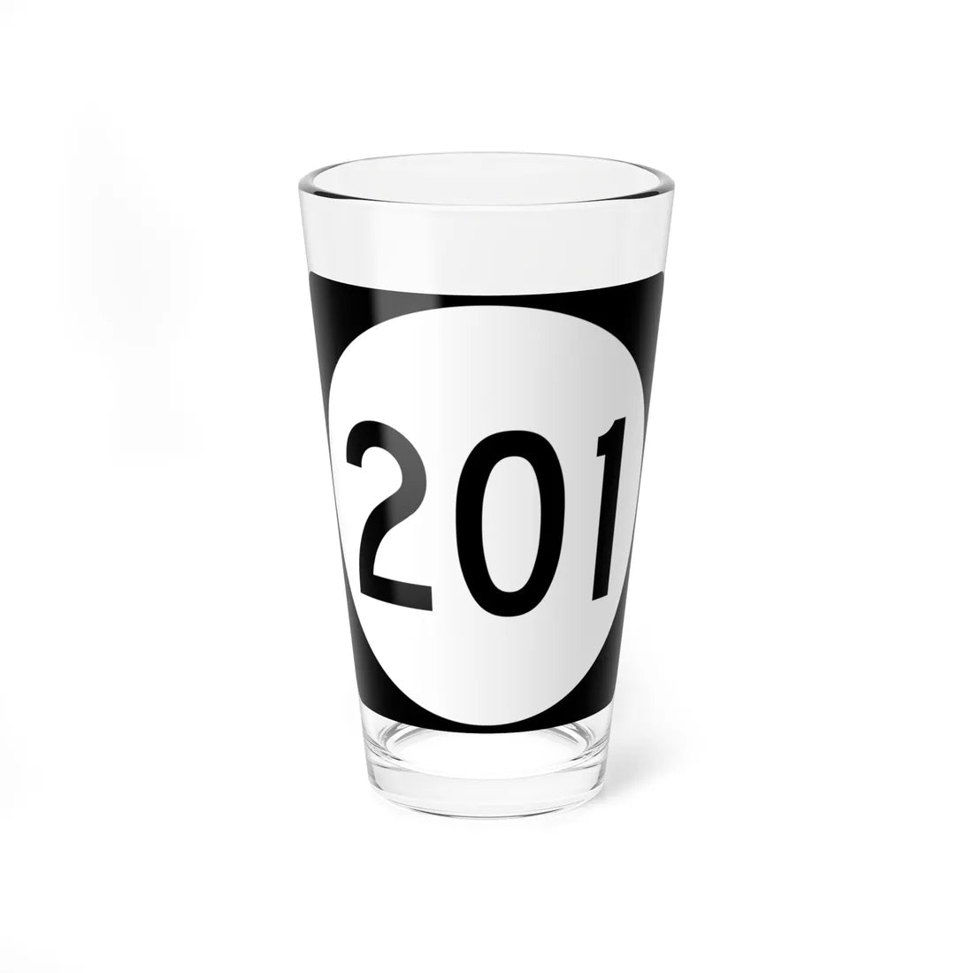 PR tertiary 201 (Puerto Rico) (Road Sign) Pint Glass 16oz - Go Mug Yourself