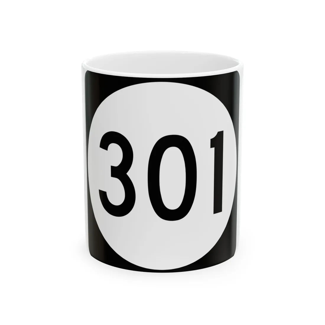 PR tertiary 301 (Puerto Rico) (Road Sign) White Coffee Mug 11oz - Go Mug Yourself