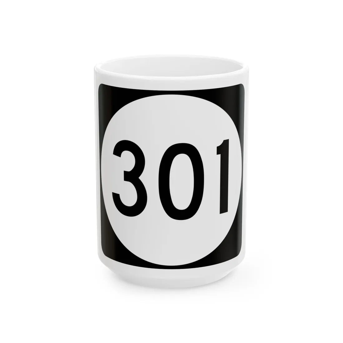 PR tertiary 301 (Puerto Rico) (Road Sign) White Coffee Mug 15oz - Go Mug Yourself