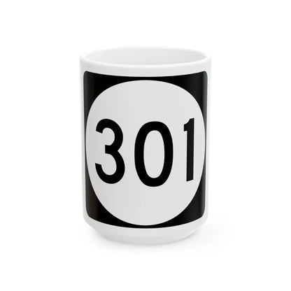 PR tertiary 301 (Puerto Rico) (Road Sign) White Coffee Mug 15oz - Go Mug Yourself
