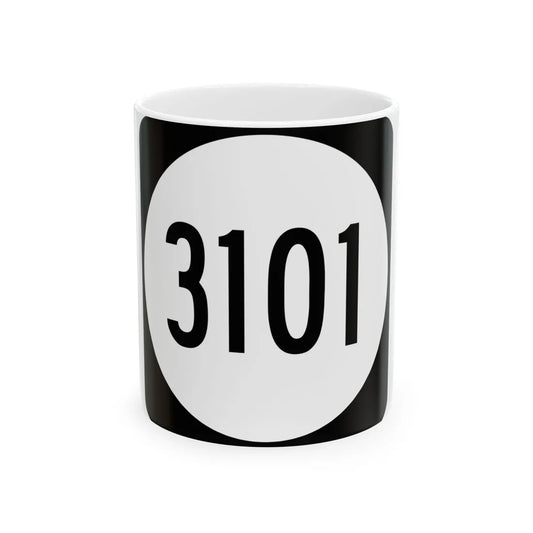 PR tertiary 3101 (Puerto Rico) (Road Sign) White Coffee Mug 11oz - Go Mug Yourself