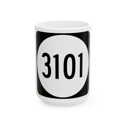 PR tertiary 3101 (Puerto Rico) (Road Sign) White Coffee Mug 15oz - Go Mug Yourself