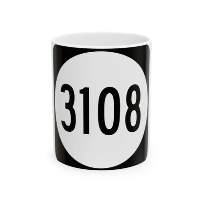 PR tertiary 3108 (Puerto Rico) (Road Sign) White Coffee Mug 11oz - Go Mug Yourself