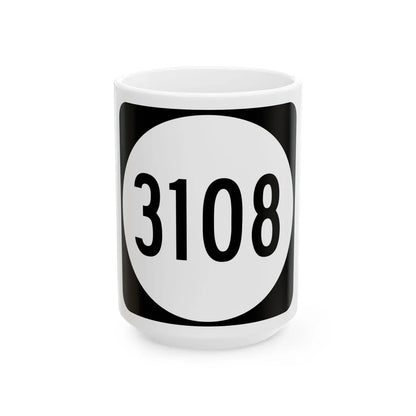 PR tertiary 3108 (Puerto Rico) (Road Sign) White Coffee Mug 15oz - Go Mug Yourself
