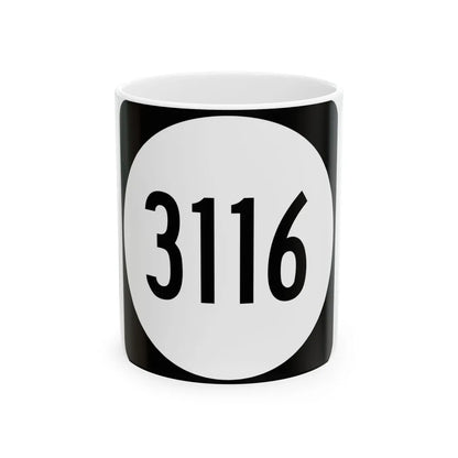 PR tertiary 3116 (Puerto Rico) (Road Sign) White Coffee Mug 11oz - Go Mug Yourself
