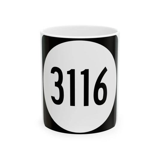 PR tertiary 3116 (Puerto Rico) (Road Sign) White Coffee Mug 11oz - Go Mug Yourself