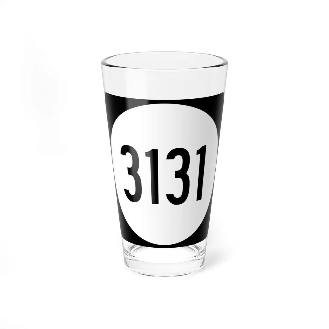 PR tertiary 3131 (Puerto Rico) (Road Sign) Pint Glass 16oz 16oz - Go Mug Yourself