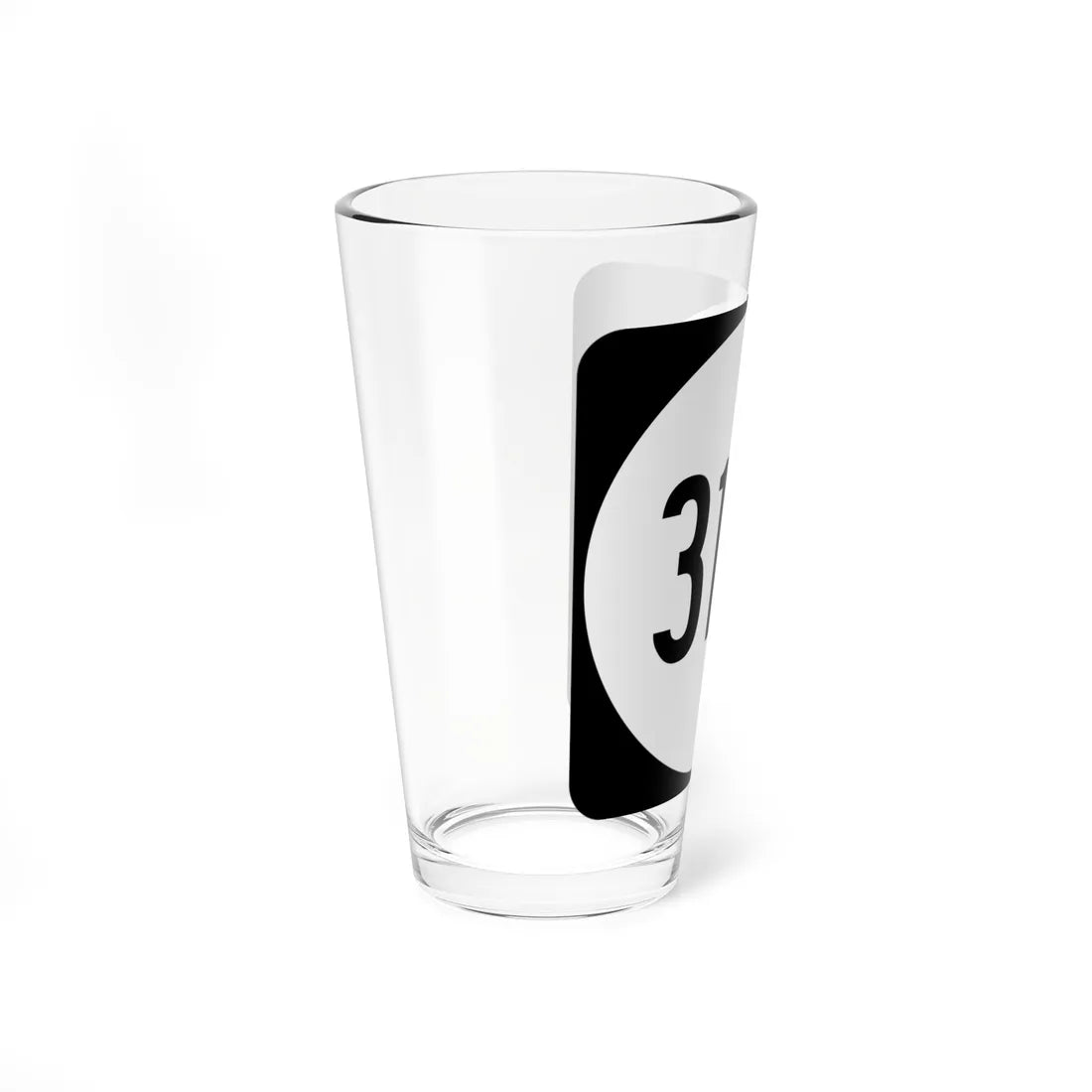 PR tertiary 3131 (Puerto Rico) (Road Sign) Pint Glass 16oz - Go Mug Yourself