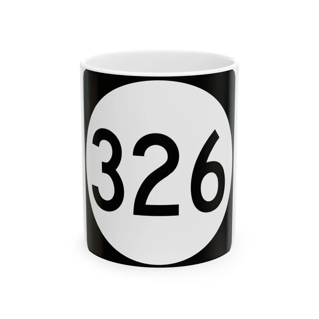 PR tertiary 326 (Puerto Rico) (Road Sign) White Coffee Mug 11oz - Go Mug Yourself
