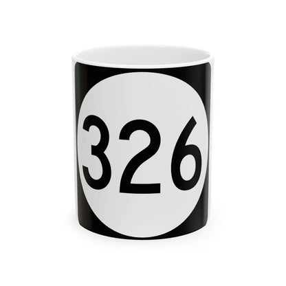 PR tertiary 326 (Puerto Rico) (Road Sign) White Coffee Mug 11oz - Go Mug Yourself