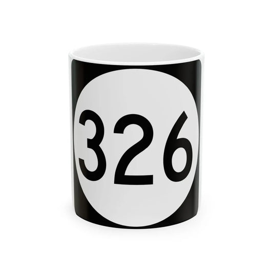 PR tertiary 326 (Puerto Rico) (Road Sign) White Coffee Mug 11oz - Go Mug Yourself