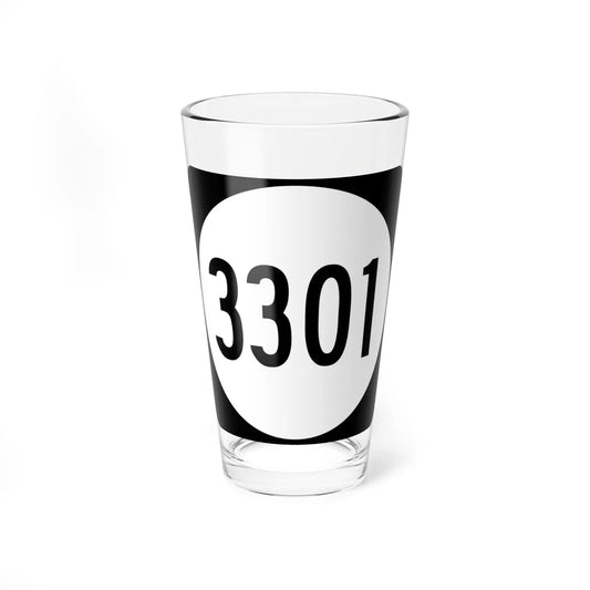 PR tertiary 3301 (Puerto Rico) (Road Sign) Pint Glass 16oz 16oz - Go Mug Yourself