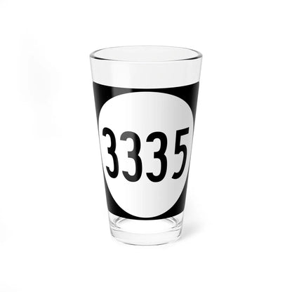PR tertiary 3335 (Puerto Rico) (Road Sign) Pint Glass 16oz - Go Mug Yourself