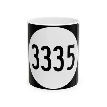 PR tertiary 3335 (Puerto Rico) (Road Sign) White Coffee Mug 11oz - Go Mug Yourself