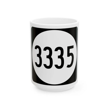 PR tertiary 3335 (Puerto Rico) (Road Sign) White Coffee Mug 15oz - Go Mug Yourself