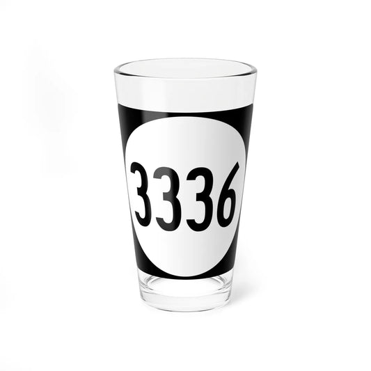 PR tertiary 3336 (Puerto Rico) (Road Sign) Pint Glass 16oz 16oz - Go Mug Yourself