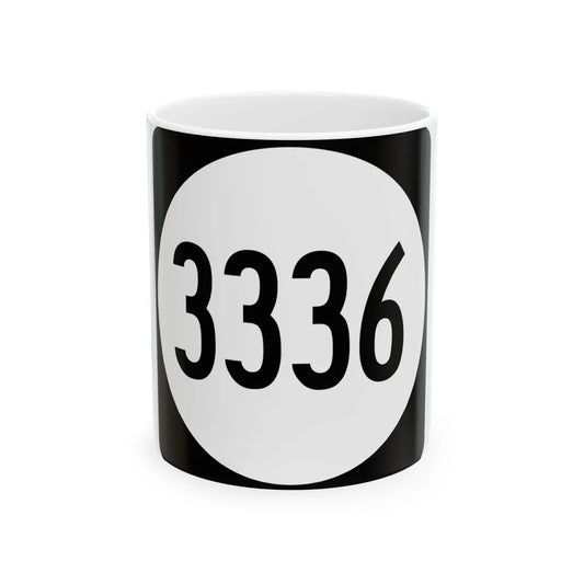 PR tertiary 3336 (Puerto Rico) (Road Sign) White Coffee Mug 11oz - Go Mug Yourself