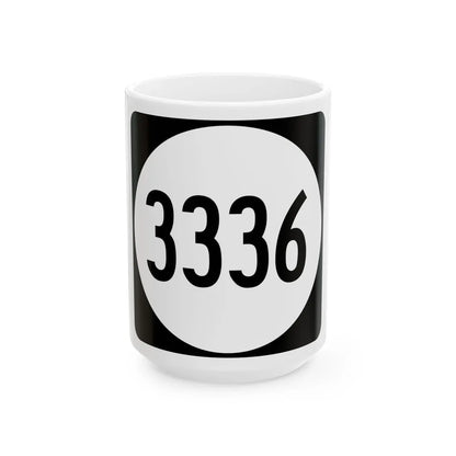 PR tertiary 3336 (Puerto Rico) (Road Sign) White Coffee Mug 15oz - Go Mug Yourself