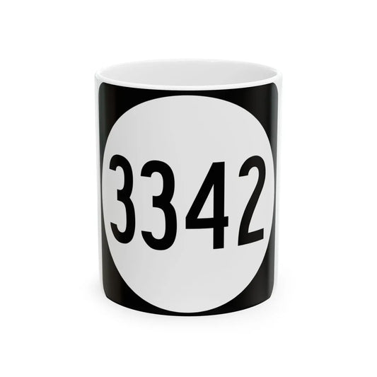 PR tertiary 3342 (Puerto Rico) (Road Sign) White Coffee Mug 11oz - Go Mug Yourself