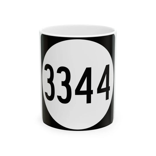 PR tertiary 3344 (Puerto Rico) (Road Sign) White Coffee Mug 11oz - Go Mug Yourself
