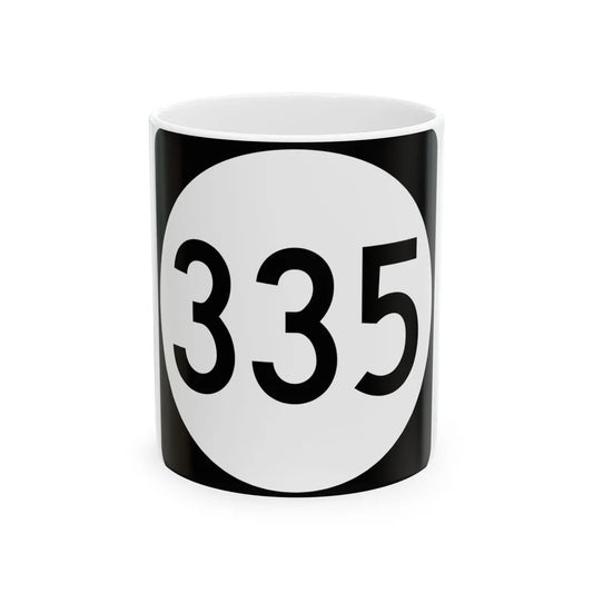 PR tertiary 335 (Puerto Rico) (Road Sign) White Coffee Mug 11oz - Go Mug Yourself