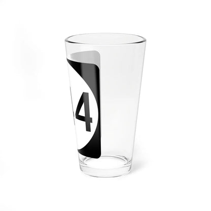 PR tertiary 344 (Puerto Rico) (Road Sign) Pint Glass 16oz - Go Mug Yourself