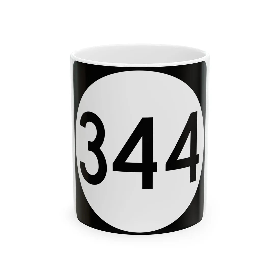 PR tertiary 344 (Puerto Rico) (Road Sign) White Coffee Mug 11oz - Go Mug Yourself