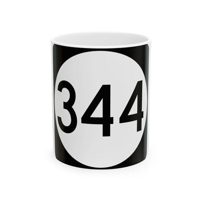 PR tertiary 344 (Puerto Rico) (Road Sign) White Coffee Mug 11oz - Go Mug Yourself