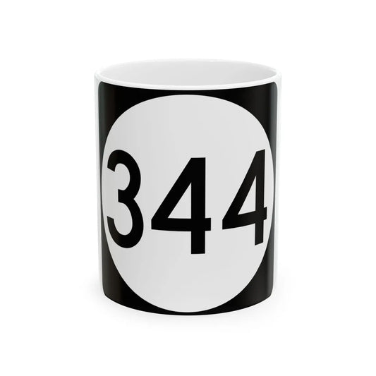 PR tertiary 344 (Puerto Rico) (Road Sign) White Coffee Mug 11oz - Go Mug Yourself